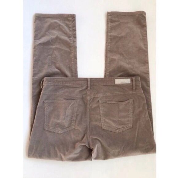 Calvin Klein & Co Women’s Plus Size 14 Tan Corduroy Straight Leg Pants - Picture 1 of 8